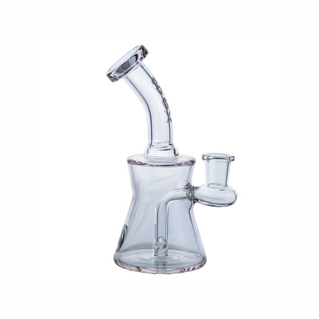 MAV Glass Sacramento Beaker Bong in Transparent Purple with 14mm Joint and Angled Neck