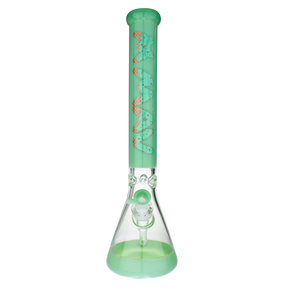 MAV Glass 18" Seafoam Mint Chip Ice Cream Beaker Bong, 50mm Diameter, Front View