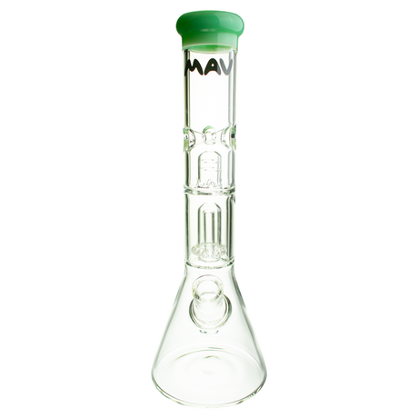 MAV Glass 15" Single UFO Beaker Bong with 18-19mm Joint Size - Front View