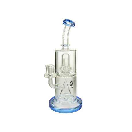 MAV Glass 9" Slitted Pyramid to UFO Bent Neck Bong, 65mm Diameter, Borosilicate