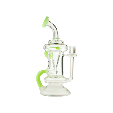 MAV Glass The Big Bear Recycler with Honeycomb Percolator, 9.5" Height, Front View