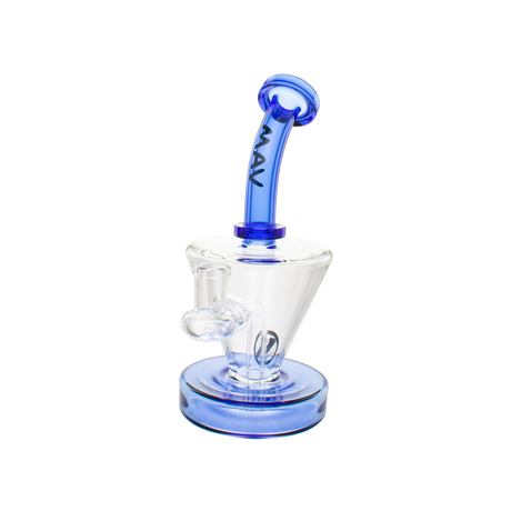 MAV Glass The Cone Rig in Ink Blue with Hole Diffuser and 14mm Joint - Front View