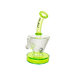 MAV Glass The Cone Rig with Hole Diffuser and 14mm Joint - 8" Tall - Front View on White
