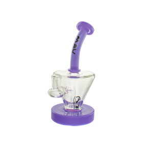 MAV Glass The Cone Rig in Purple with Hole Diffuser and 14mm Joint, Front View on White Background