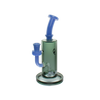 MAV Glass The Frisco Beaker Bong in Lavender and Smoke, 7" height, 14mm joint, front view