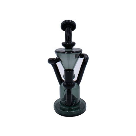 MAV Glass The Humboldt Dab Rig with Recycler Design, 9" Female Joint, Front View on White