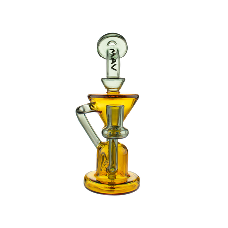 MAV Glass The Humboldt Mini Dab Rig with Vortex Percolator and 14mm Female Joint, Front View