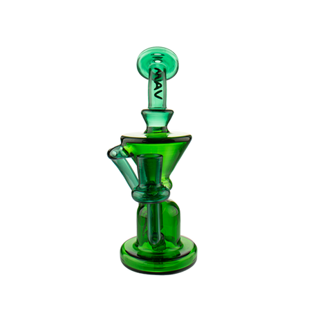 MAV Glass The Humboldt Mini Dab Rig with Hole Diffuser and Vortex Percolator, 7.5" - Front View