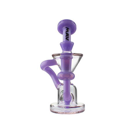 MAV Glass The Humboldt Mini Dab Rig with Vortex Cyclone Percolator, 7.5" Female Joint, Front View