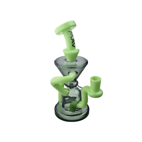 MAV Glass The Humboldt Mini Dab Rig with Vortex Percolator in Beaker Design, 7.5" height, Front View