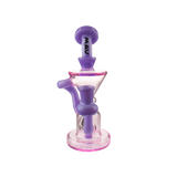 MAV Glass The Humboldt Mini Dab Rig with Hole Diffuser and Vortex Percolator in Purple