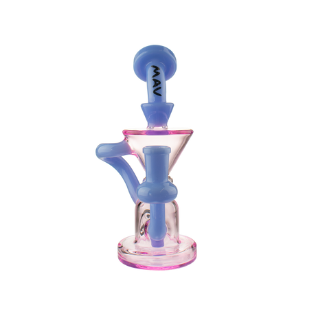 MAV Glass The Humboldt Mini Dab Rig with Vortex Percolator and Pink Accents