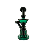 MAV Glass The Humboldt Mini Dab Rig with Vortex Percolator, 7.5" tall, 14mm Female Joint, front view