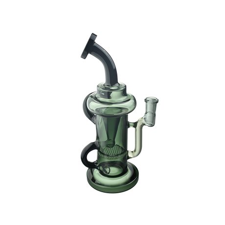 MAV Glass The Sonoma Recycler Dab Rig with Honeycomb Percolator, 14mm Female Joint, Side View