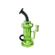 MAV Glass The Sonoma Recycler Dab Rig with Honeycomb Percolator in Green - Front View