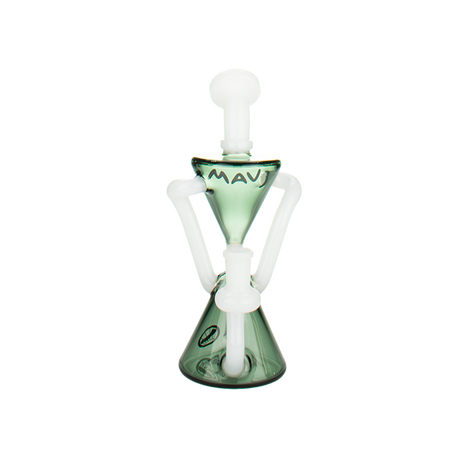 MAV Glass The Zuma Recycler Dab Rig with Vortex Percolator and Hole Diffuser, Front View