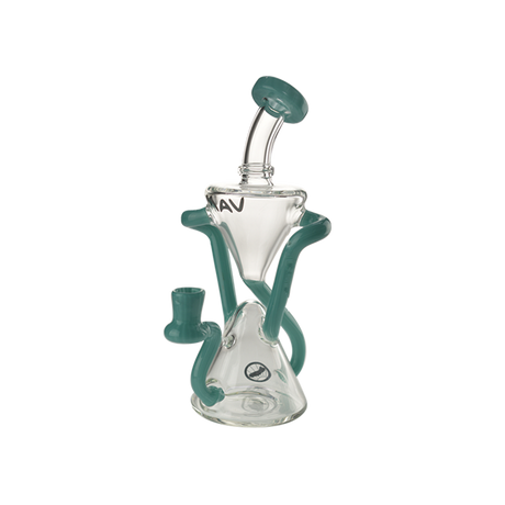 MAV Glass The Zuma Recycler Dab Rig Front View with Hole Diffuser and 9" Height