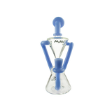 MAV Glass The Zuma Recycler Dab Rig with Vortex Percolator, Front View on White Background