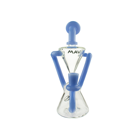 MAV Glass The Zuma Recycler Dab Rig with Vortex Percolator, Front View on White Background