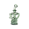 MAV Glass Ventura Recycler Dab Rig in Transparent Black with Borosilicate Glass, Front View