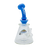 MAV Glass Wig Wag Reversal UFO Bent Neck Pyramid Bong in Lavender with Showerhead Percolator