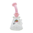 MAV Glass Pink Wig Wag Reversal UFO Bent Neck Pyramid Bong with Showerhead Percolator