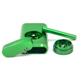 PILOT DIARY Dugout with Mini Grinder in Green - Front View on White Background