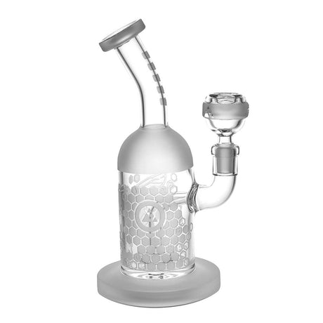 Milkyway Glass 7" Bee Hive Water Pipe with Disc Percolator and 14mm Female Joint, Front View