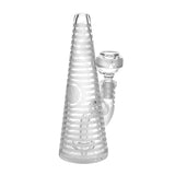 Milkyway Glass Oculus Water Pipe, 8" Tall, 14mm Female Joint, with Disc Percolator, Front View