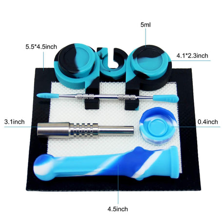 PILOT DIARY Silicone Nectar Collector Dab Kit with accessories on white background
