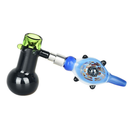 7" Modular 2-in-1 Bubbler & Dab Straw Combo for Dry Herbs and Concentrates - Side View