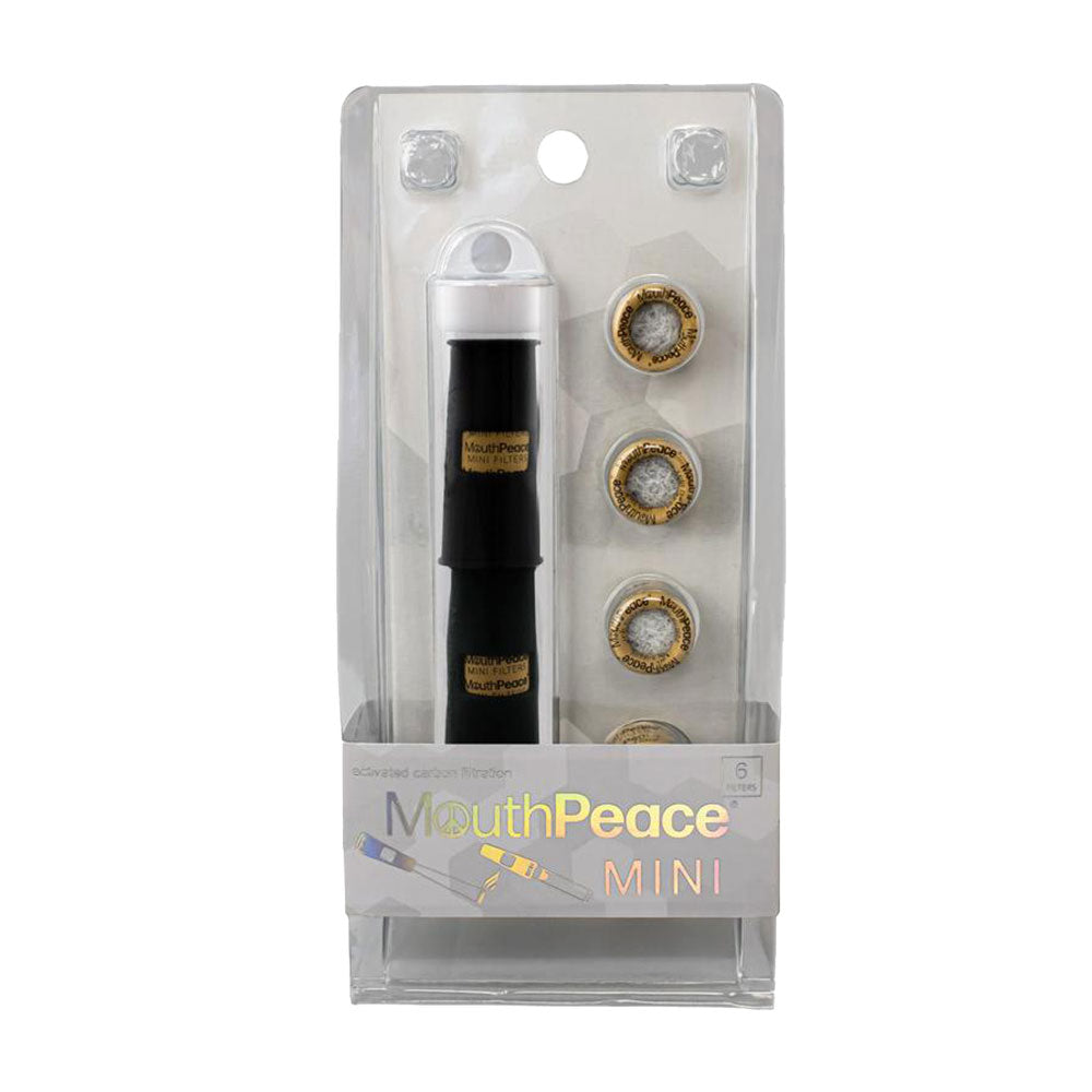 MouthPeace Mini Starter Kit front view with 10 silicone filters in assorted colors
