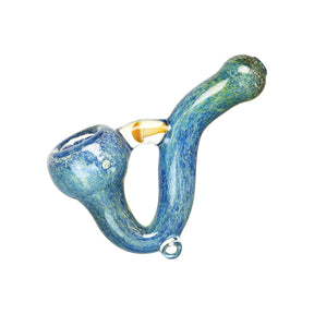 Mushroom Bridge Sherlock Pipe, 4.5" Unique Borosilicate Glass, Angled Side View