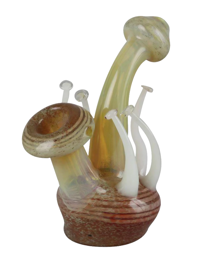 Fungi Inspired Glass Water Bubbler