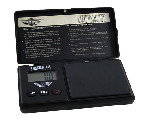 Truweigh Enigma Digital Mini Scale - 3000g x 0.1g Silver Kitchen Scale
