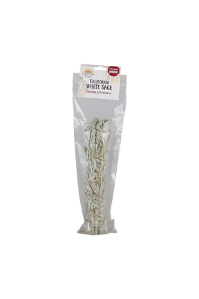 9.5" Natural California White Sage Smudge Bundle for Cleansing and Purification - Front View