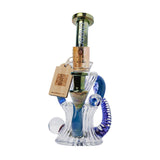 Cheech Glass 8" The Fumed Huncho Dab Rig with Colorful Accents - Front View