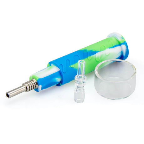 PILOT DIARY Honey Straw Nectar Collector Kit in Blue/Green/White with Glass Dish