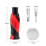 PILOT DIARY Silicone Nectar Collector Kit with Metal & Glass Tips and Dish
