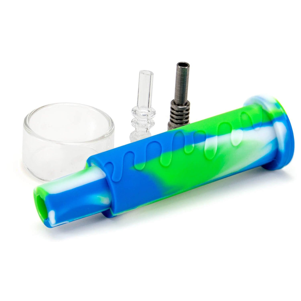 PILOT DIARY Honey Straw Nectar Collector Kit with Glass Dish - Angled Side View