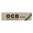 OCB Organic Hemp Rolling Papers & Tips, 24 Pack front view on white background