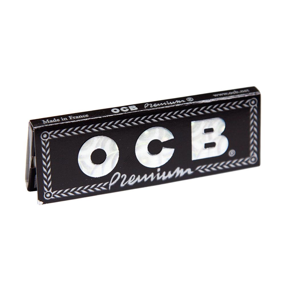 OCB Premium 1 ¼ Rolling Papers 24 Pack front view on white background for dry herbs