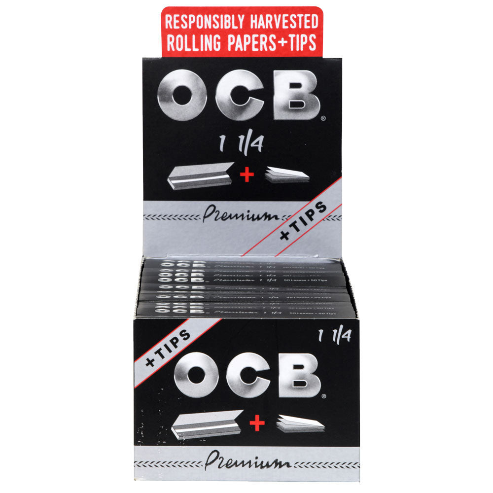  OCB Slim Rolls+Filters Rolling Paper and Tips in One Pack 2  Boxes (48 Packs) : Home & Kitchen