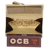 OCB Virgin 1 1/4" Unbleached Cigarette Papers 20 Pack Front View