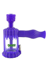 Ooze Clobb 4 in 1 Silicone Pipe in Purple, Hammer Design for Dry Herbs and Concentrates