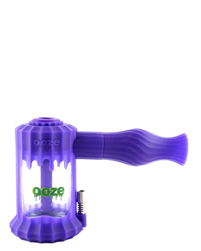 Ooze Clobb 4-in-1 Silicone Pipe in Ultra Purple, versatile for dry herbs and concentrates