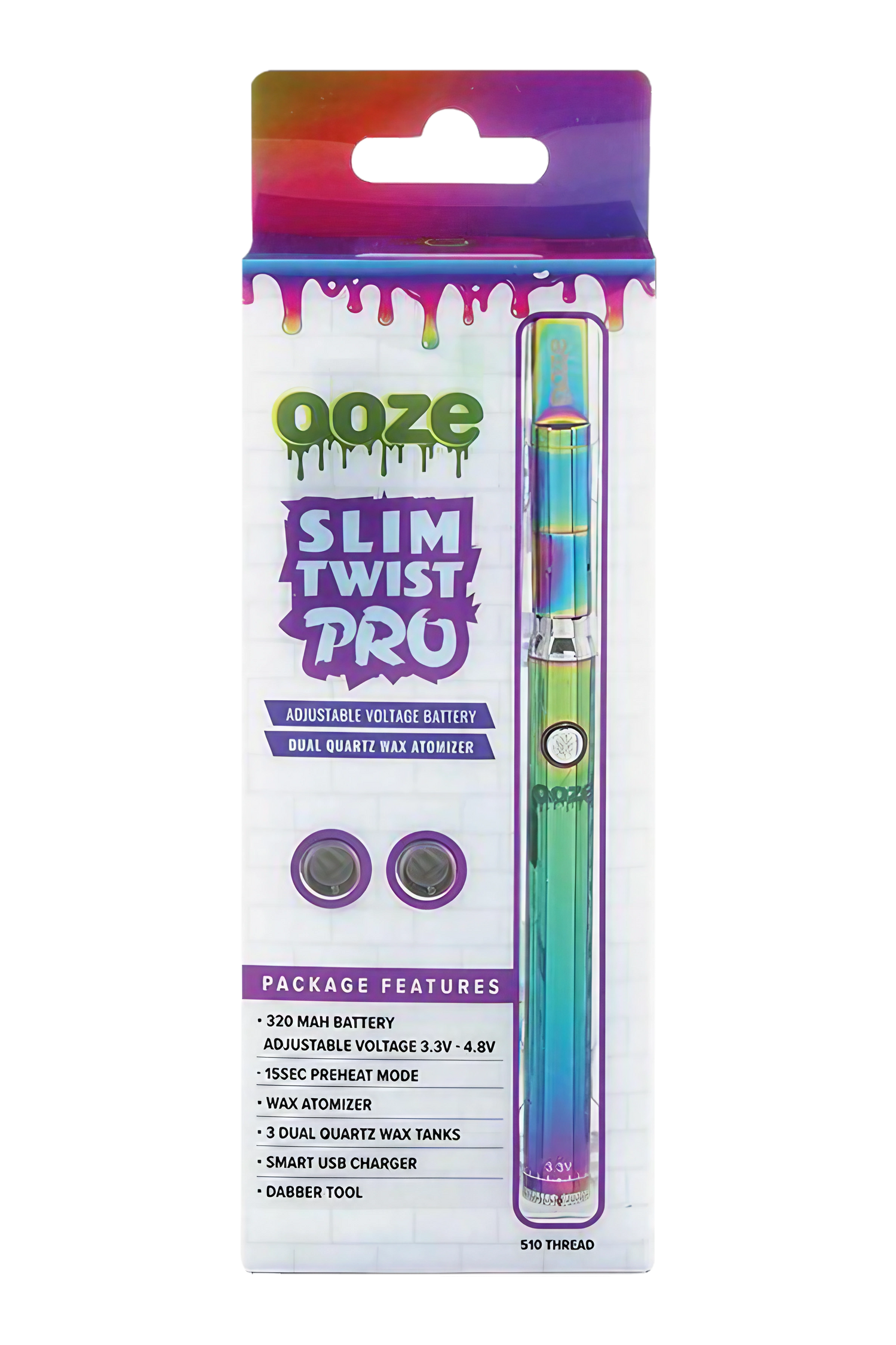 twist dual tank vape Ooze Slim Twist PRO Concentrate Vape Kit – DankGeek