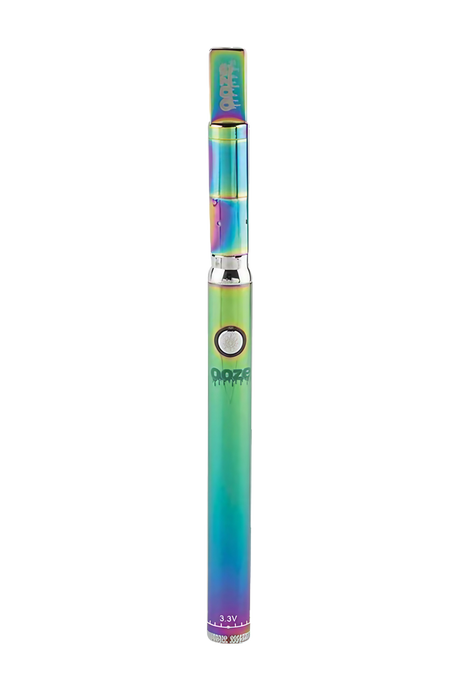 Ooze Slim Twist PRO Vape Kit, rainbow finish, 510 thread, for concentrates, front view