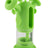 Ooze Trip Silicone Bubbler in Green, 45 Degree Joint, Front View, Perfect for Dry Herbs and Concentrates