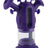 Ooze Trip Silicone Bubbler in Purple with 45 Degree Joint and Percolator, Front View